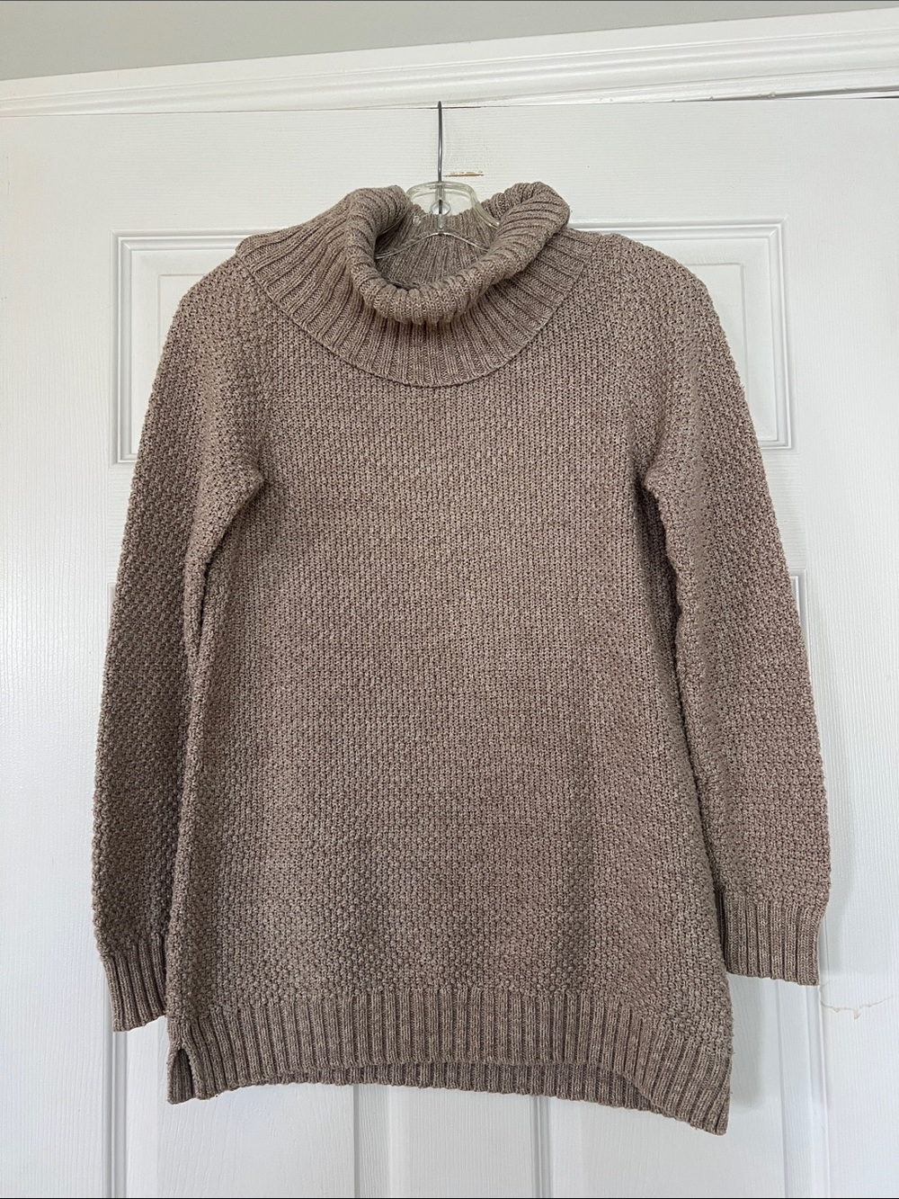Hilary Radley Taupe Turtleneck Sweater